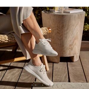 Allbirds Women’s Tree Runners - Kaikoura White (White Sole)